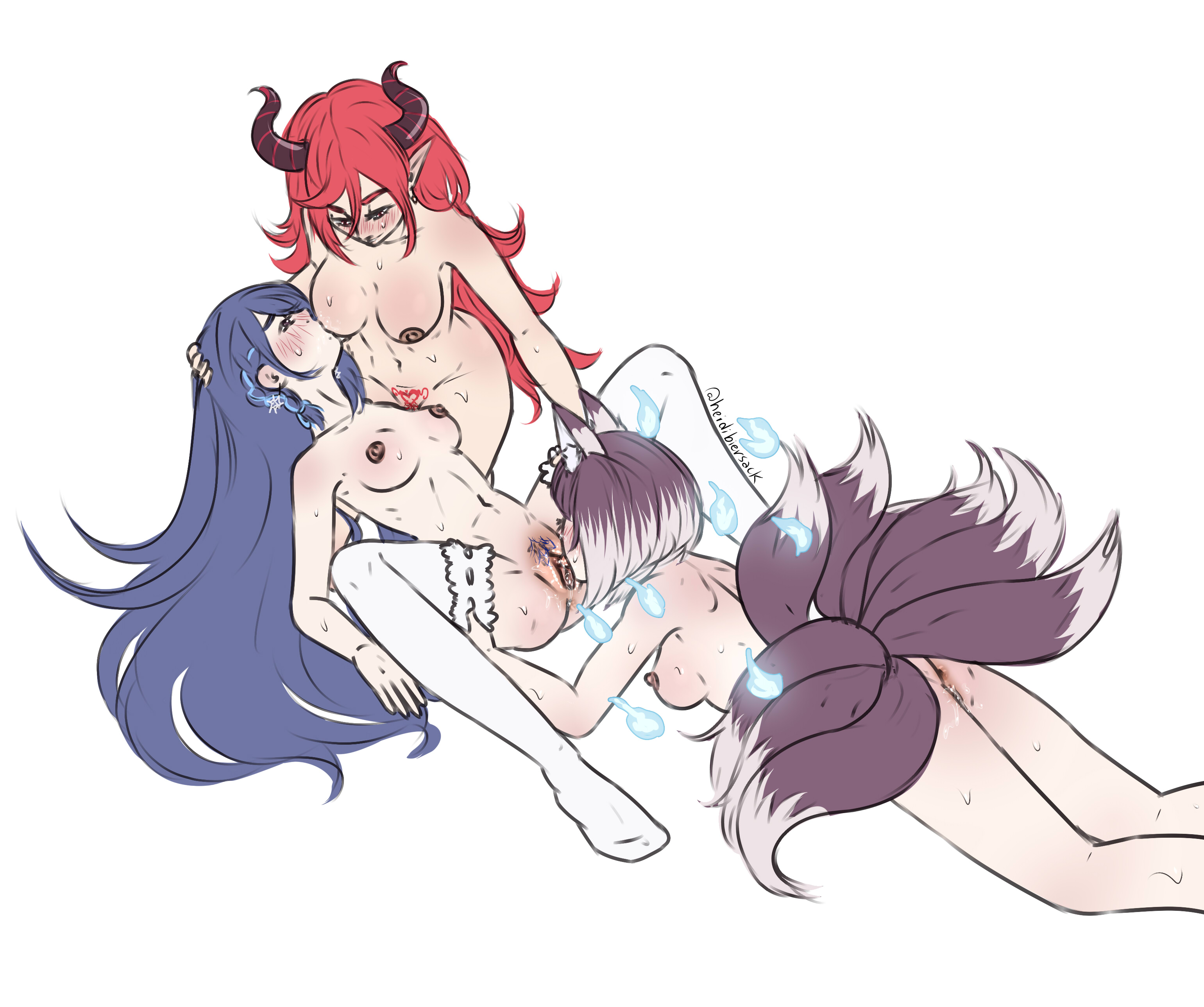 Blue Hair Rule 34 Image