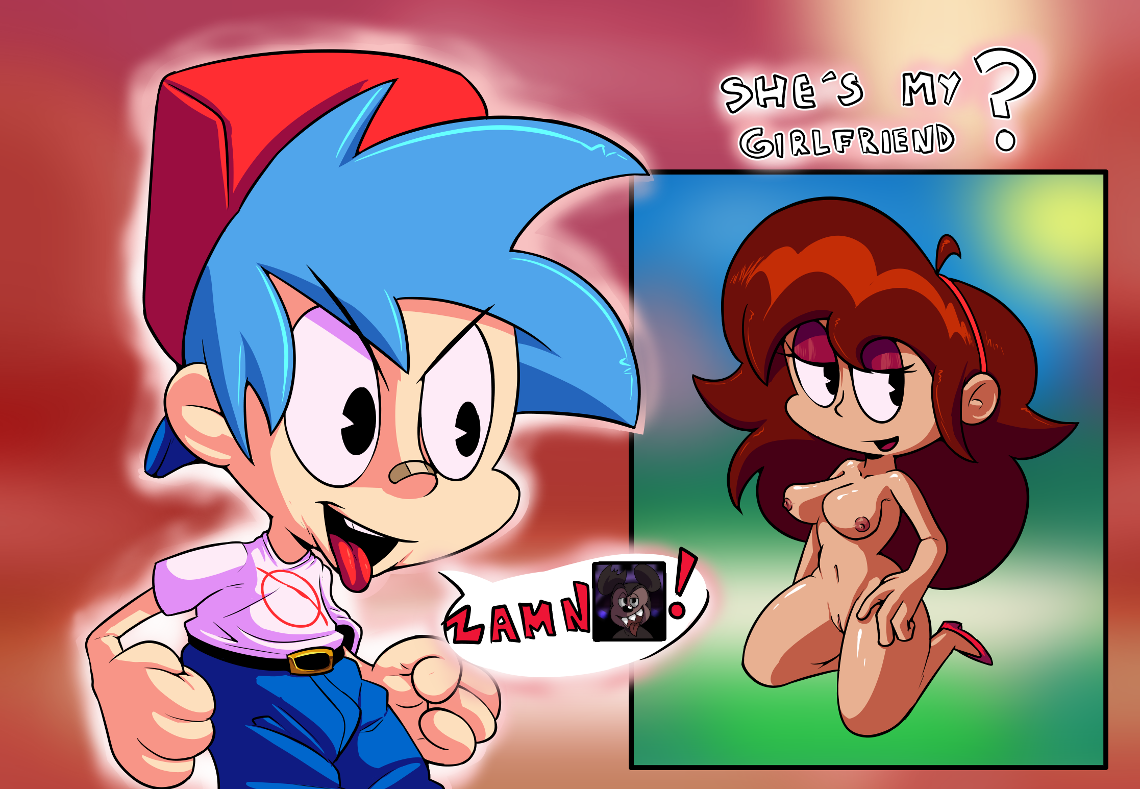 Boyfriend (Friday Night Funkin) Rule 34 Image
