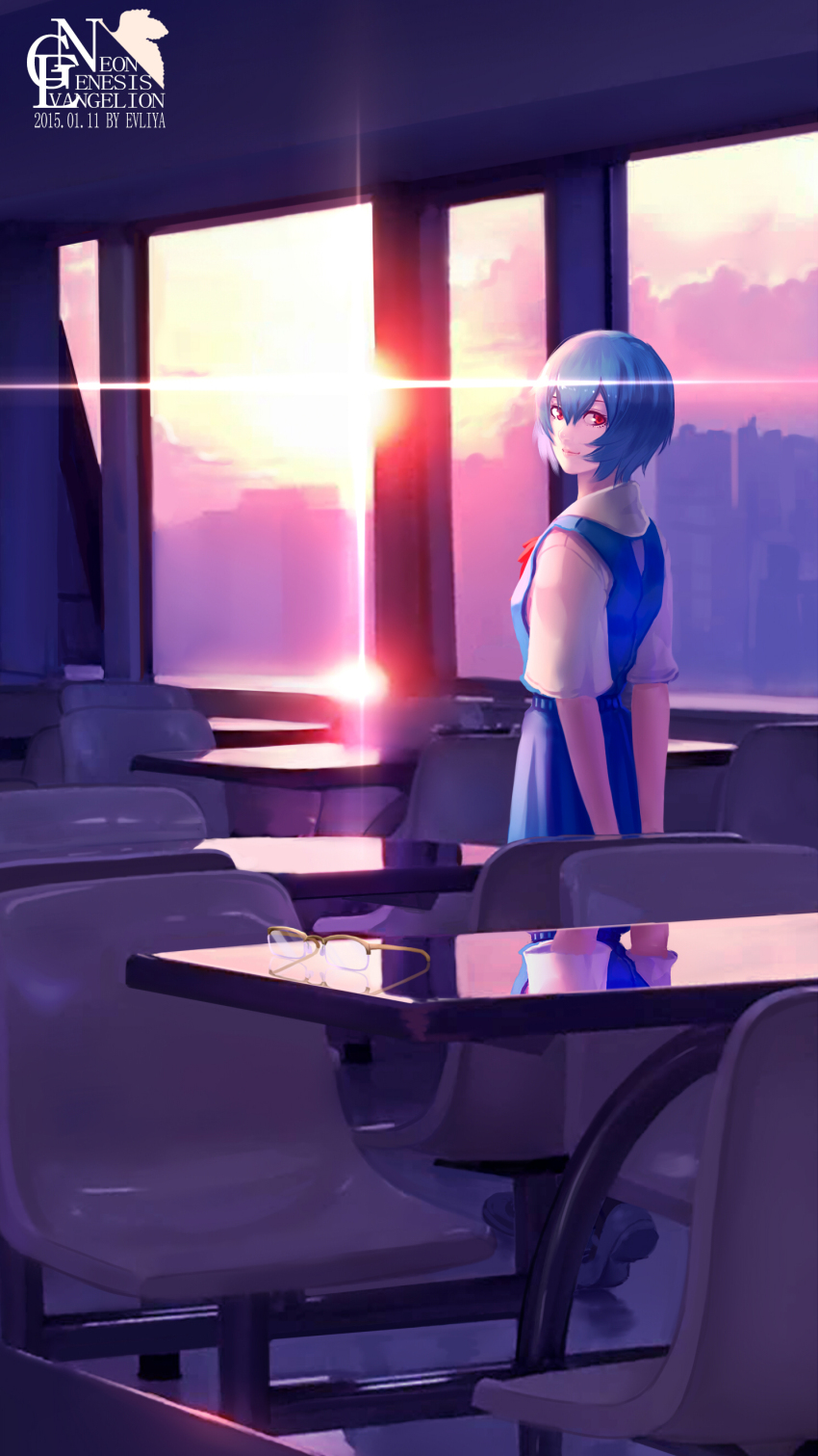 Ayanami Rei (Neon Genesis Evangelion) Rule 34 Image