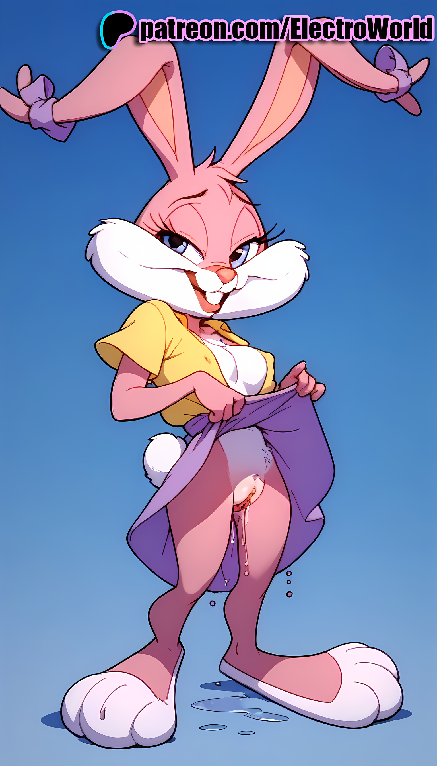 Babs Bunny (Tiny Toon Adventures) Rule 34 Image