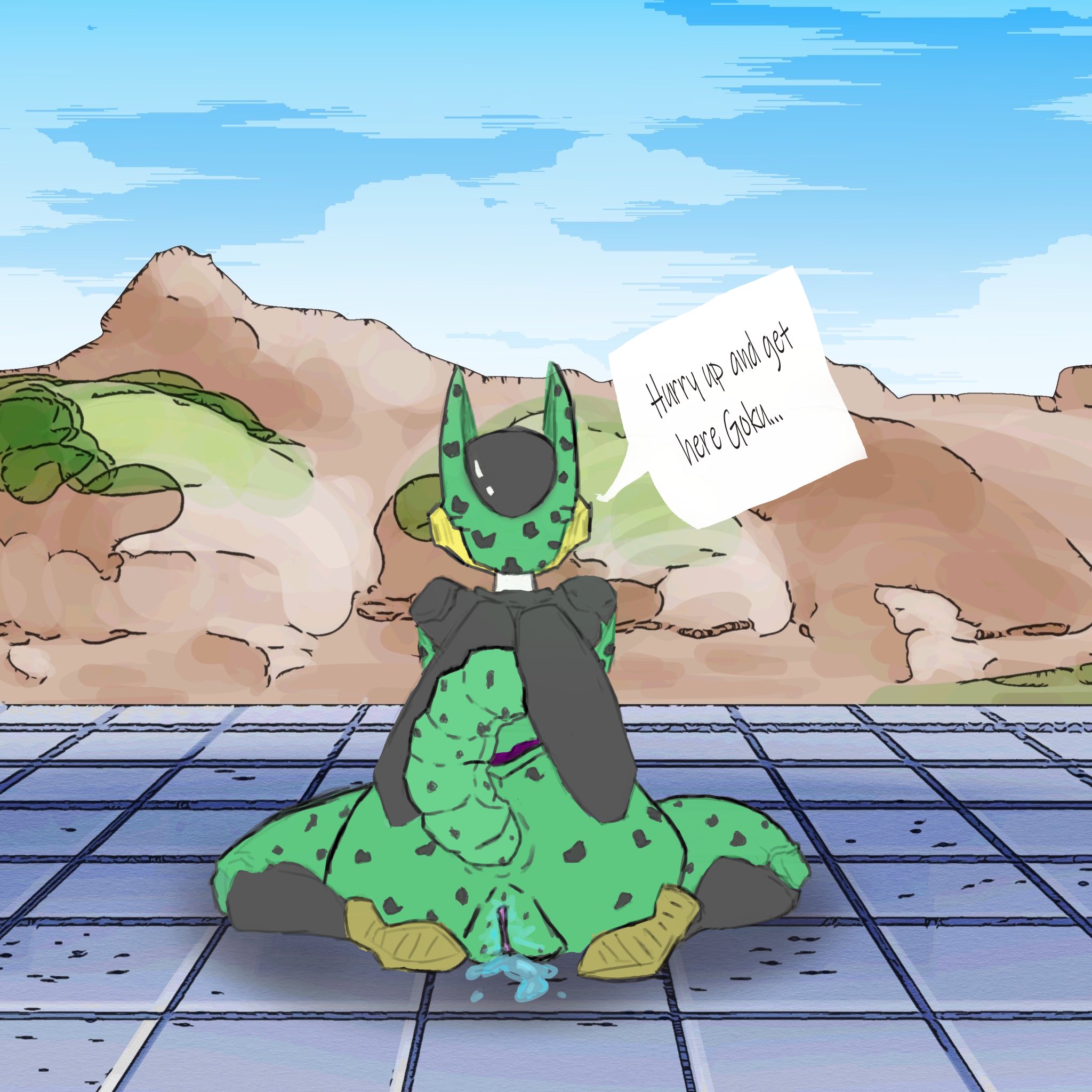 Cell (Dragon Ball) Rule 34 Image