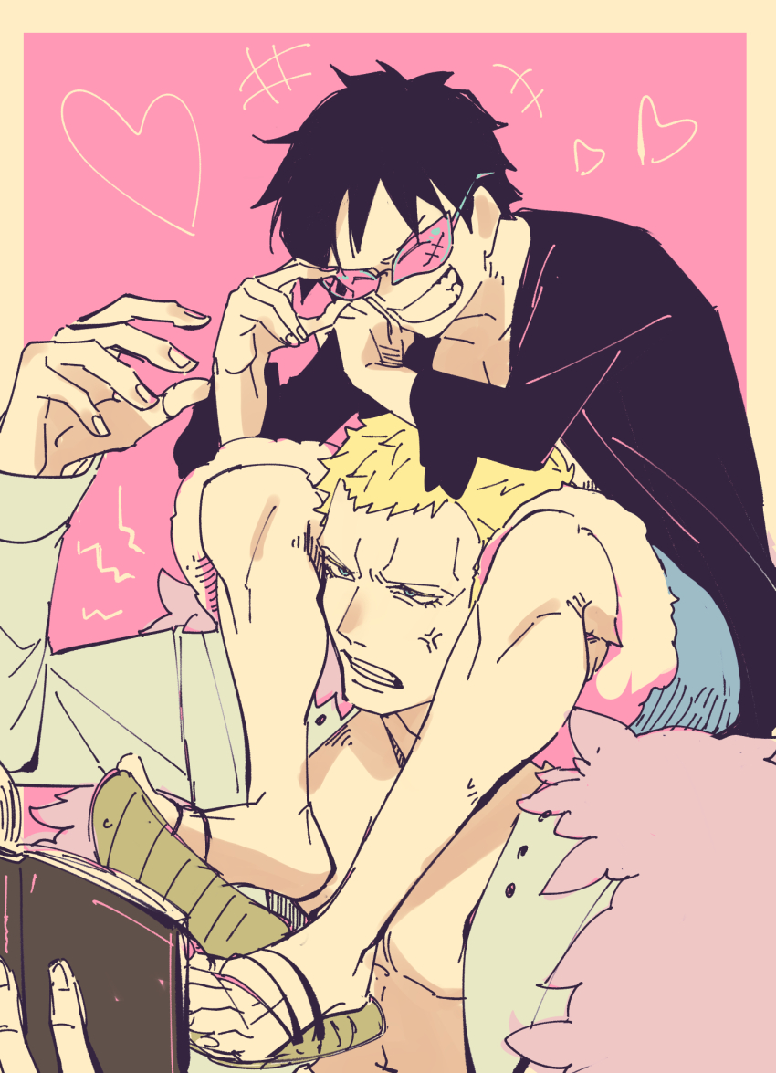 Donquixote Doflamingo (Monkey D. Luffy) Rule 34 Image