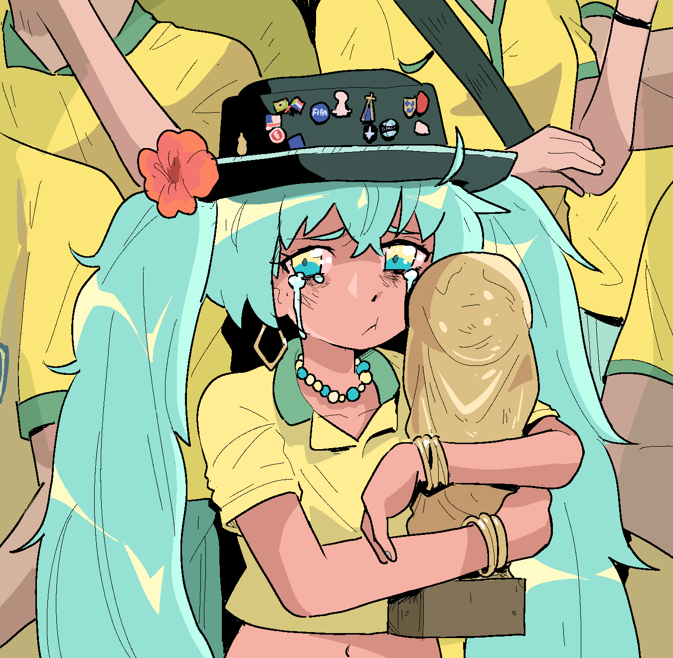 Brazilian Miku (World Cup) Rule 34 Image