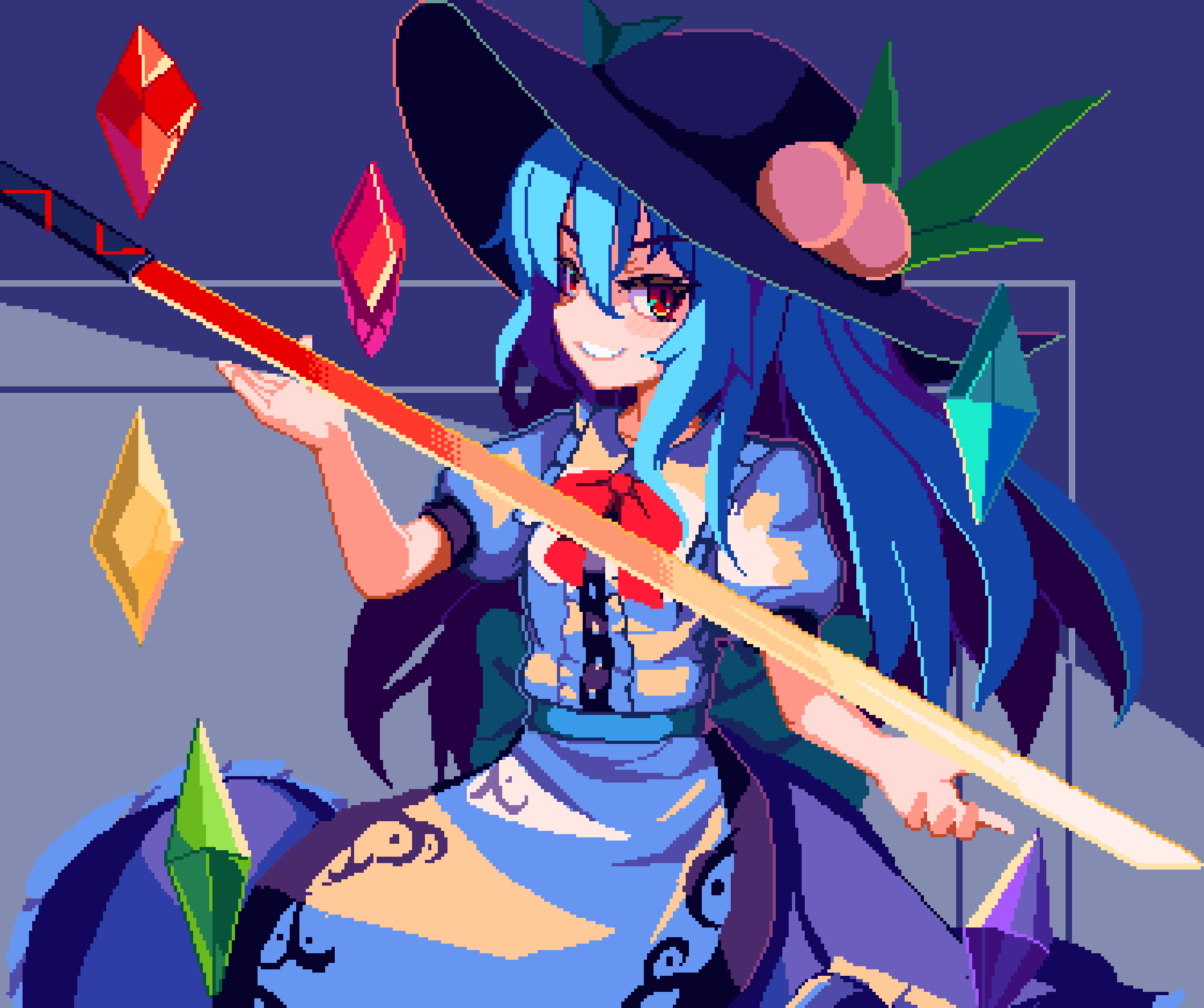 Hinanawi Tenshi (Touhou) Rule 34 Image