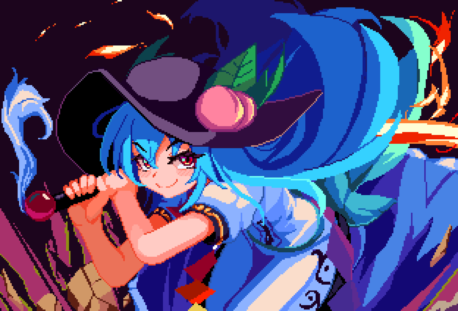 Hinanawi Tenshi (Touhou) Rule 34 Image