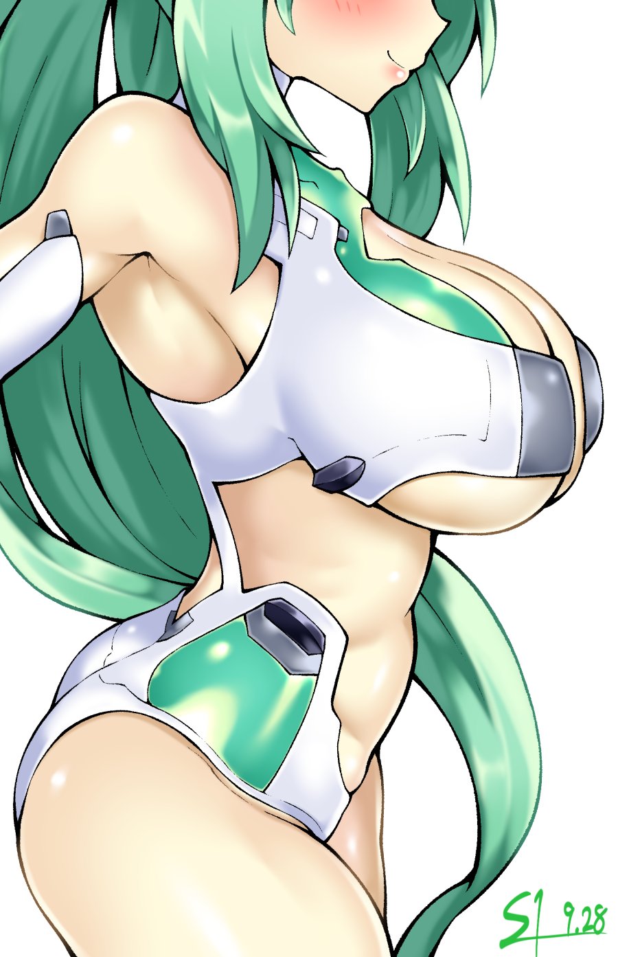 Green Heart (Neptunia) Rule 34 Image