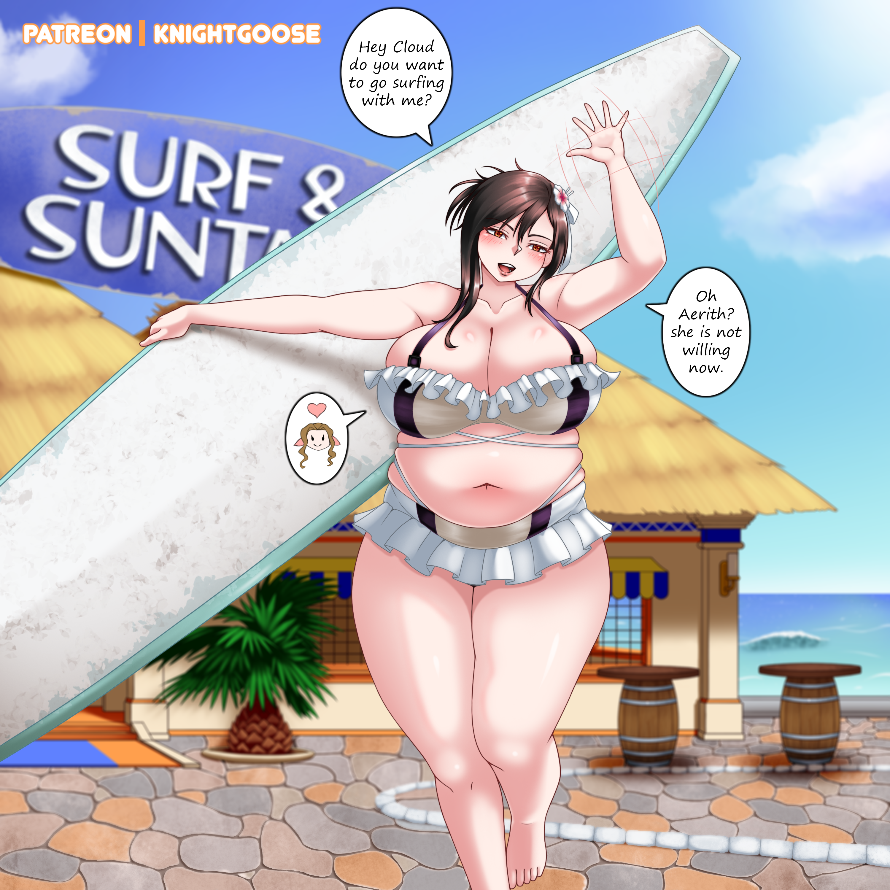 Aerith Gainsborough (Final Fantasy) Rule 34 Image