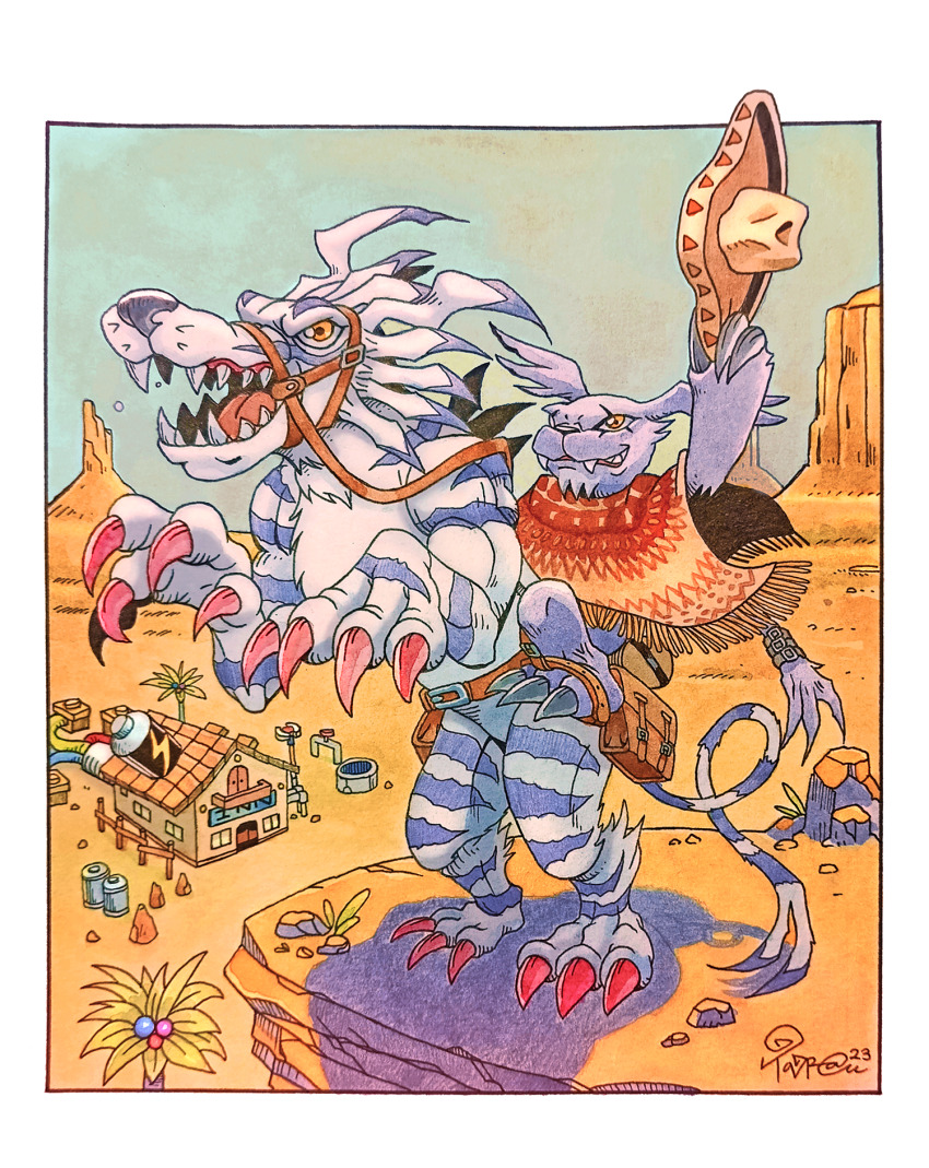 Garurumon (Digimon) Rule 34 Image