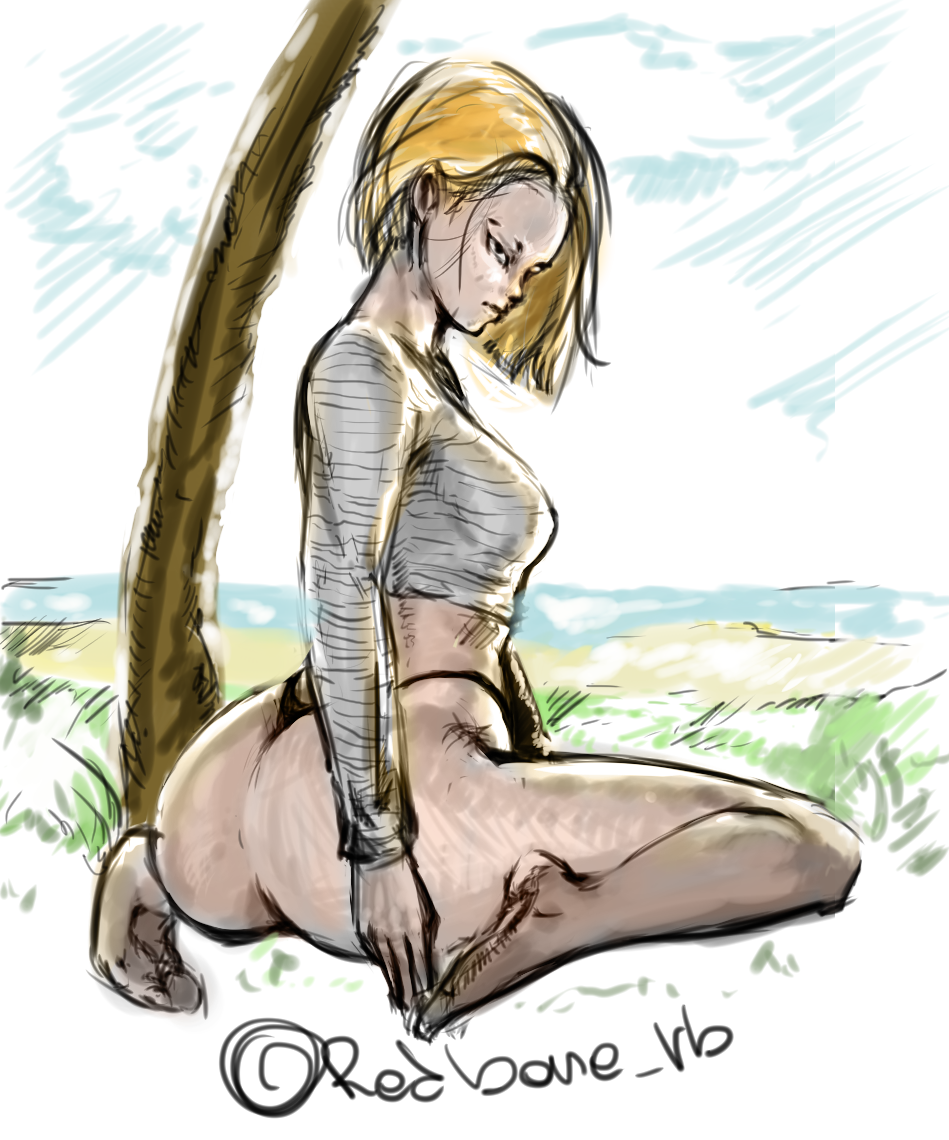 Android 18 (Dragon Ball) Rule 34 Image