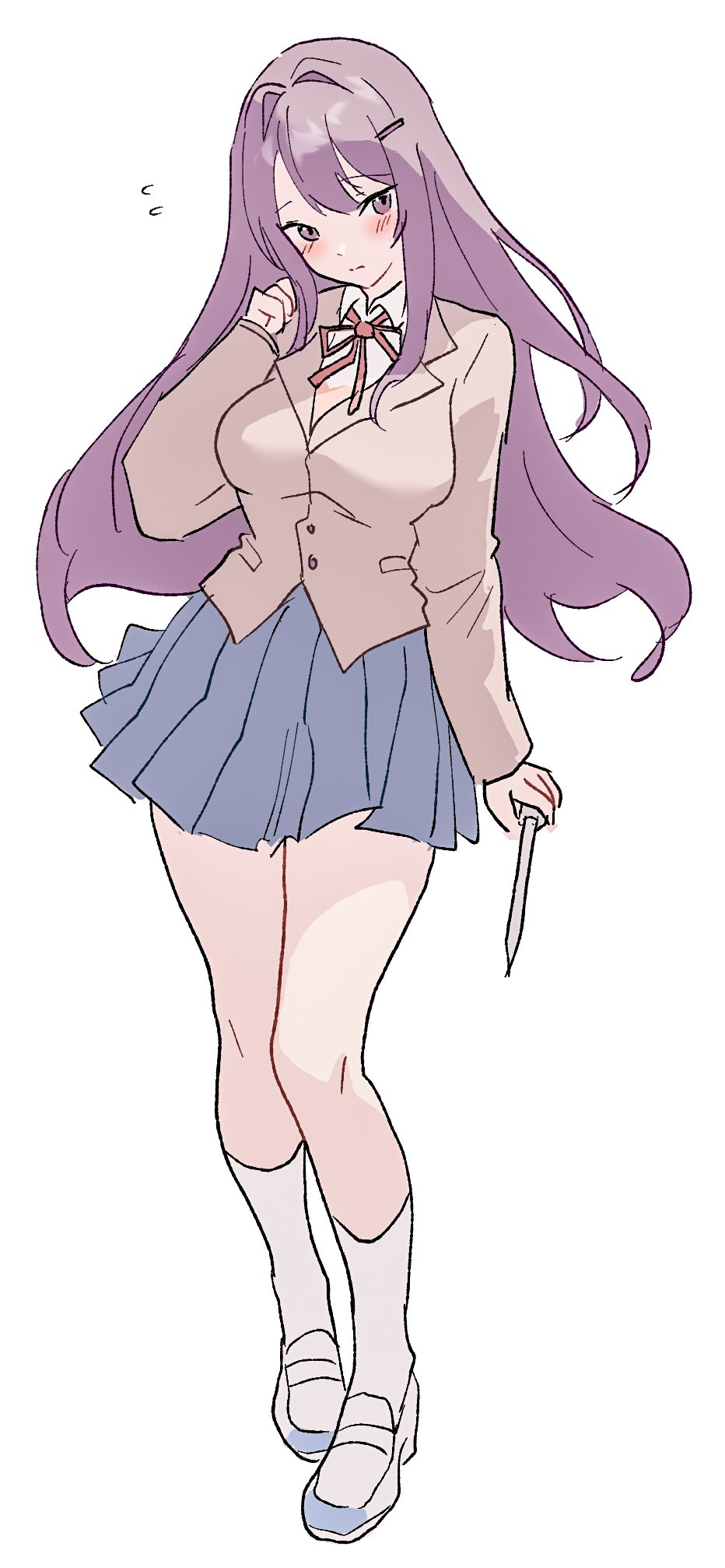 Yuri (Doki Doki Literature Club) Rule 34 Image