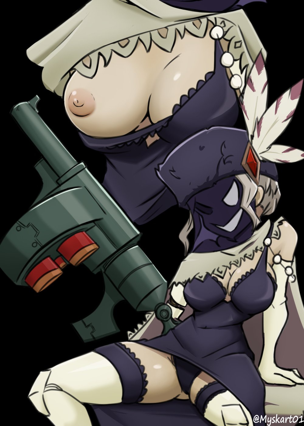 Black Dahlia (Skullgirls) Rule 34 Image