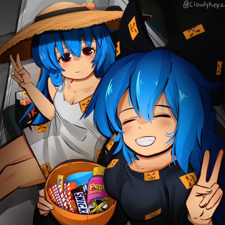 Hinanawi Tenshi (Halloween) Rule 34 Image