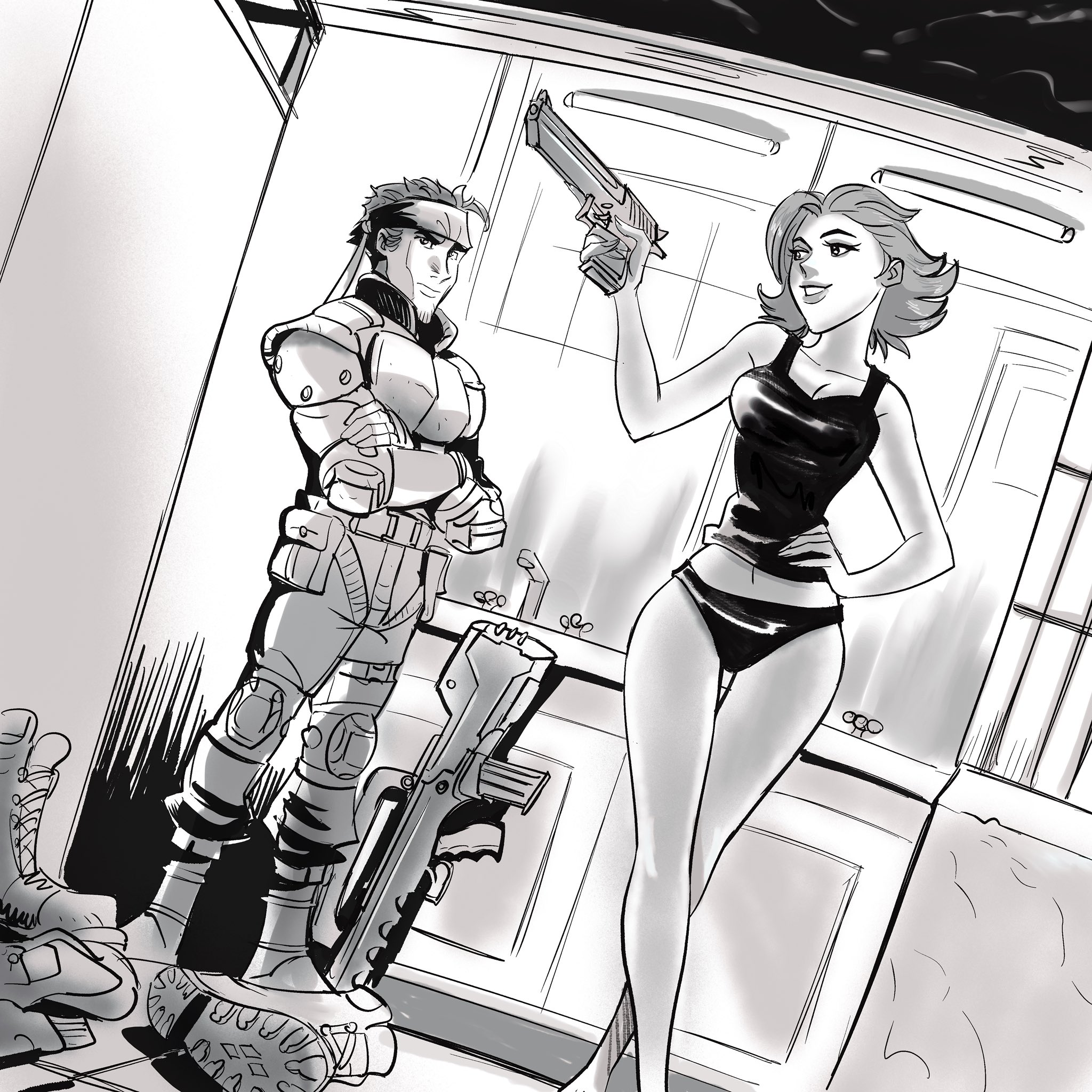 Meryl Silverburgh (Metal Gear) Rule 34 Image
