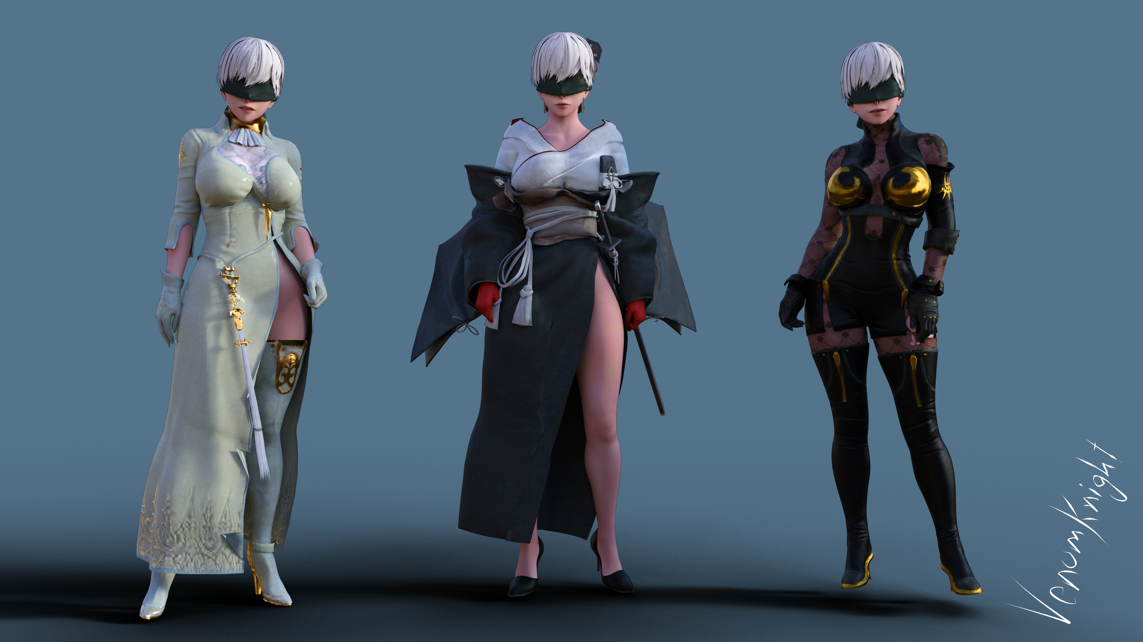 Yorha 9s (Nier) Rule 34 Image