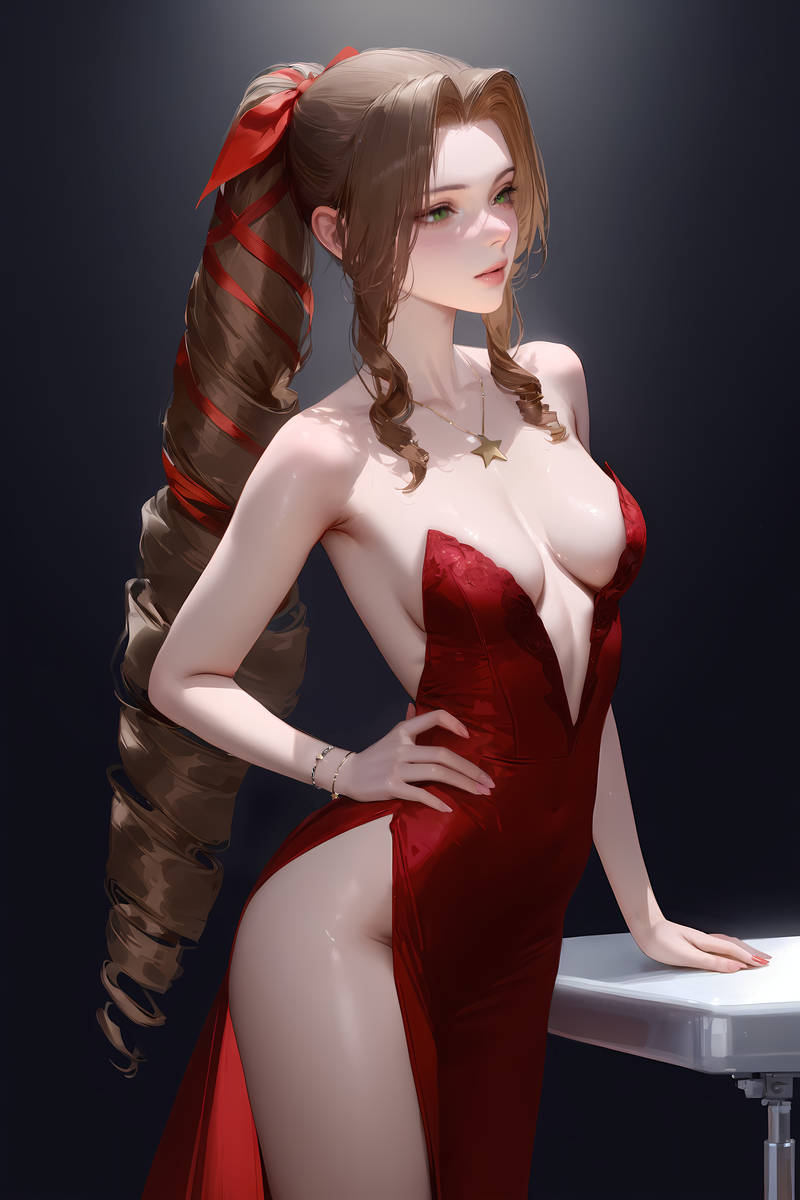 Aerith Gainsborough (Final Fantasy) Rule 34 Image