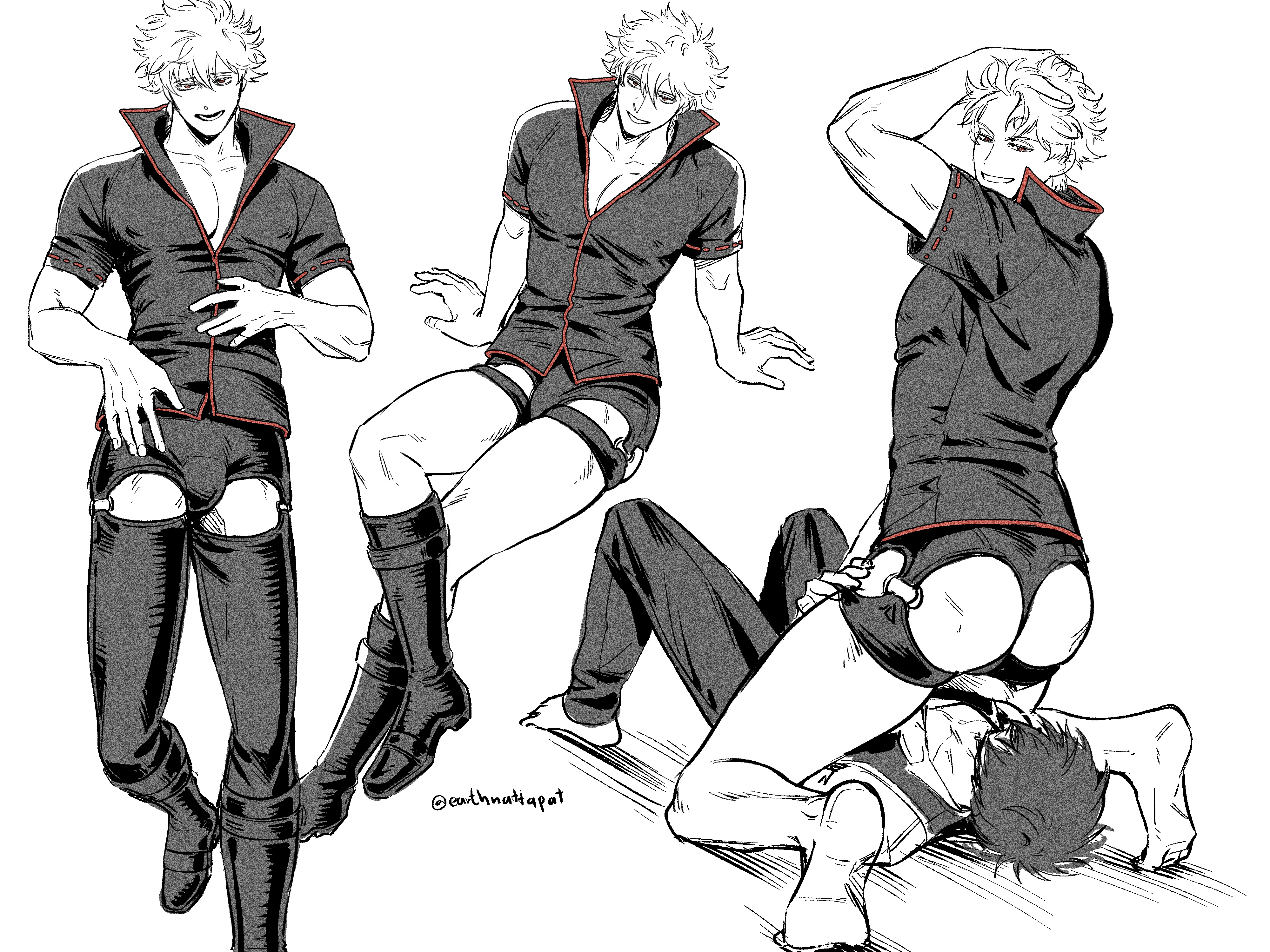 Gintoki Sakata (Gintama) Rule 34 Image