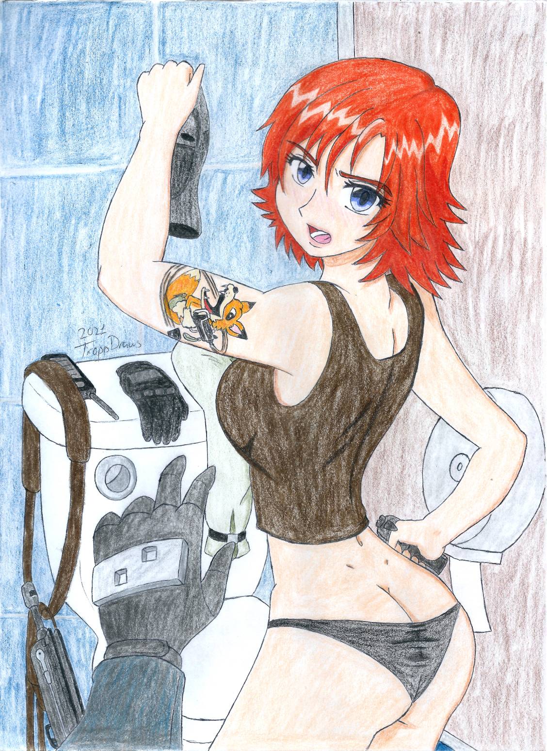 Meryl Silverburgh (Metal Gear) Rule 34 Image