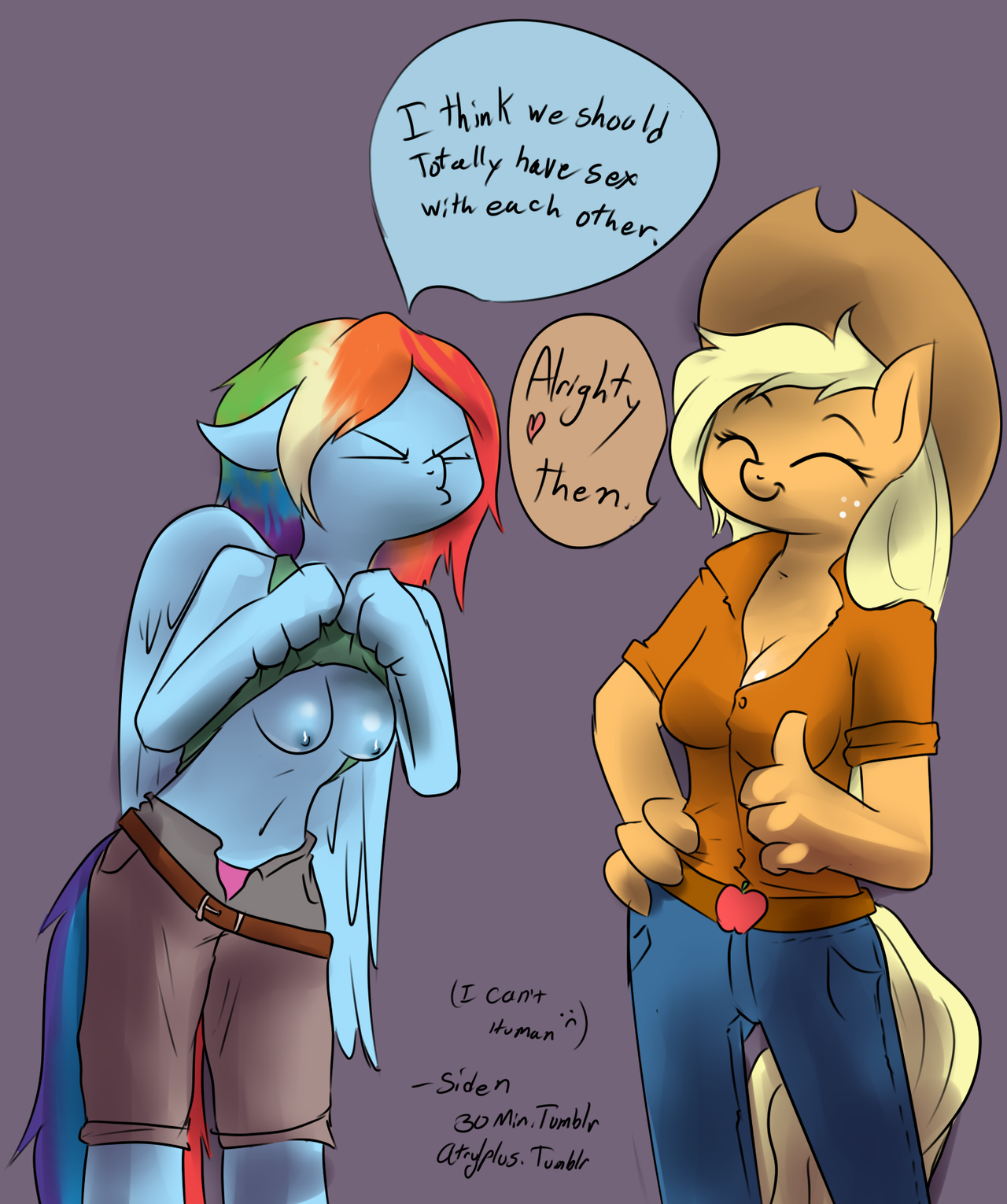 Applejack (Mlp) Rule 34 Image