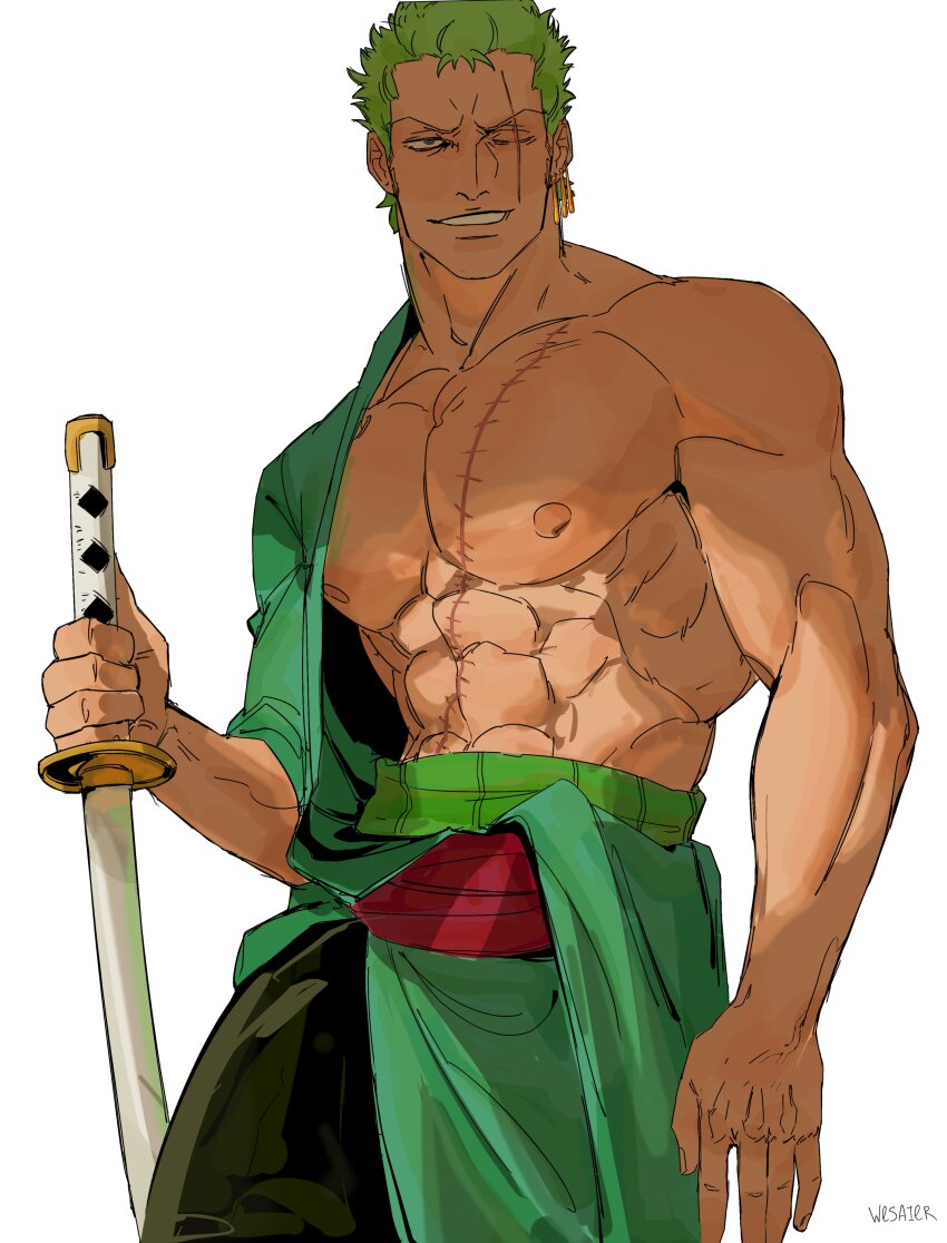 Roronoa Zoro (One Piece) Rule 34 Image