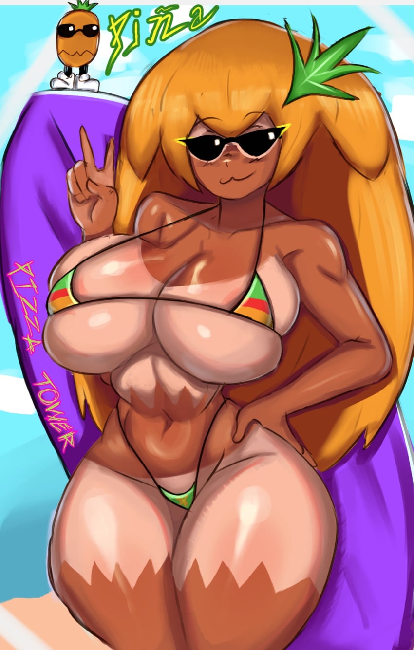 Pineapple Toppin (Pizza Tower) Rule 34 Image