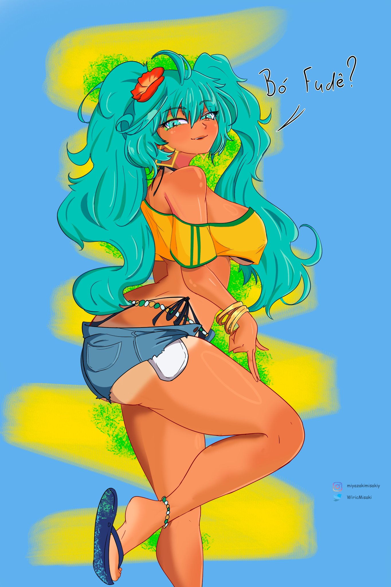 Brazilian Miku (Vocaloid) Rule 34 Image