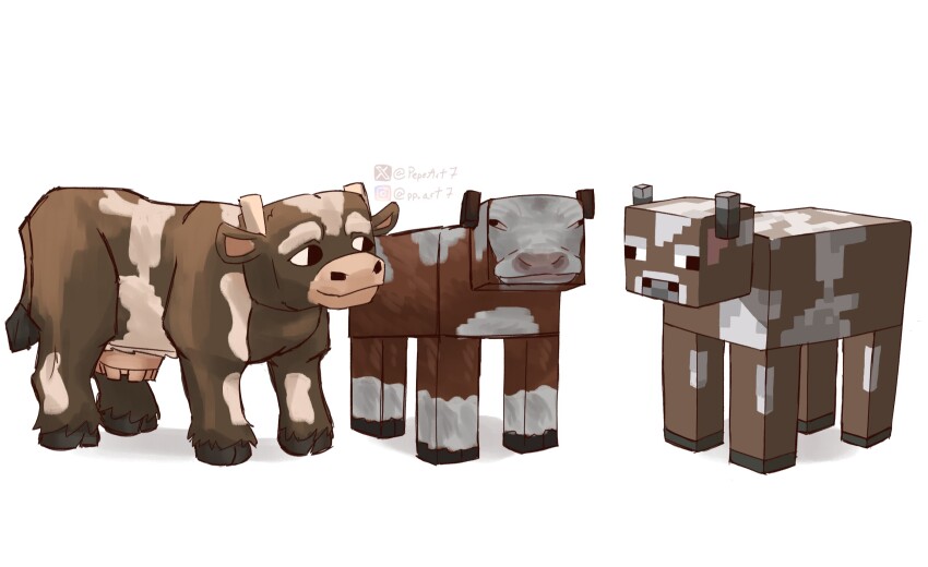 Cow (Minecraft) Rule 34 Image