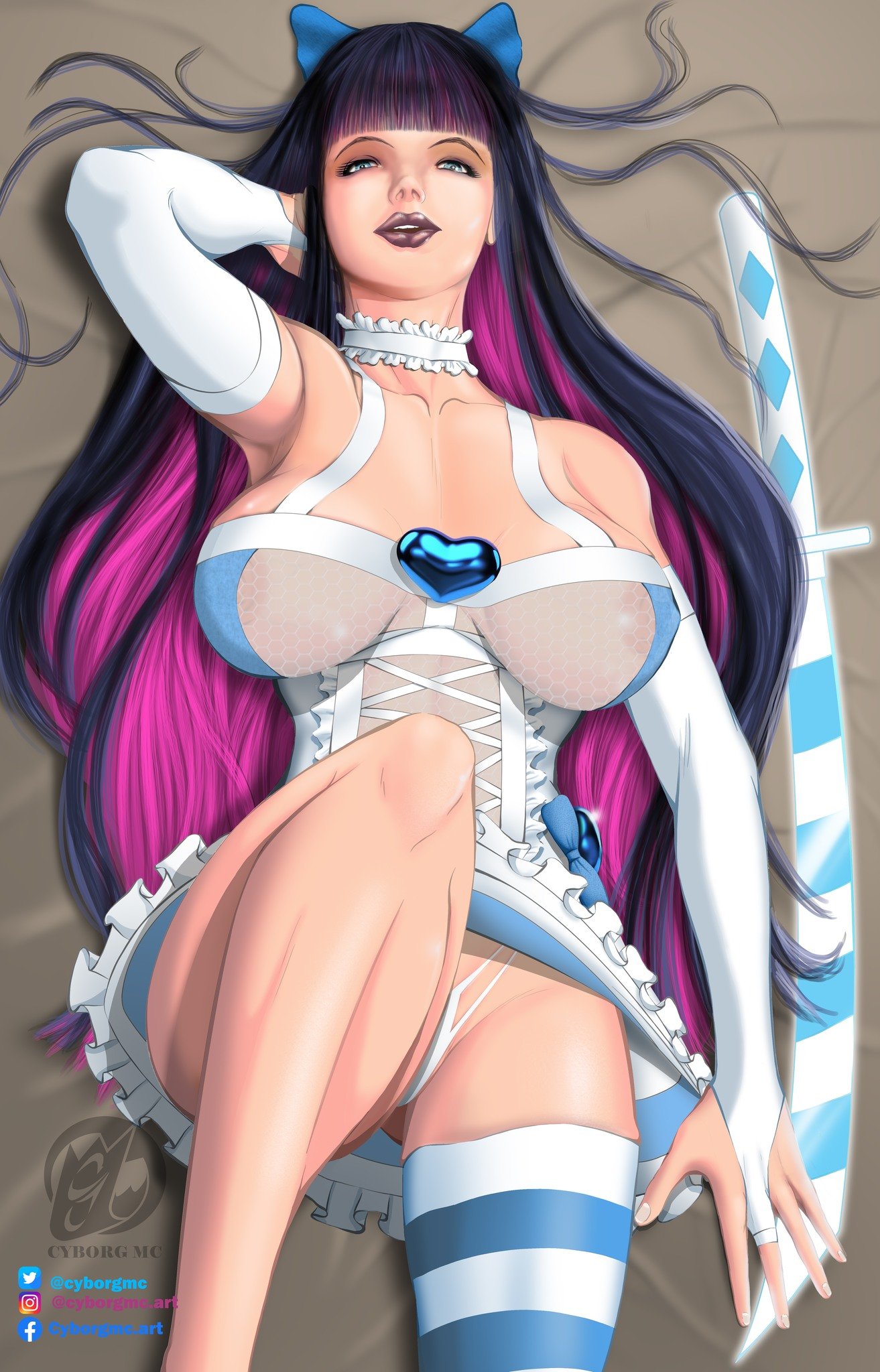 Stocking Anarchy (Panty & Stocking With Garterbelt) Rule 34 Image