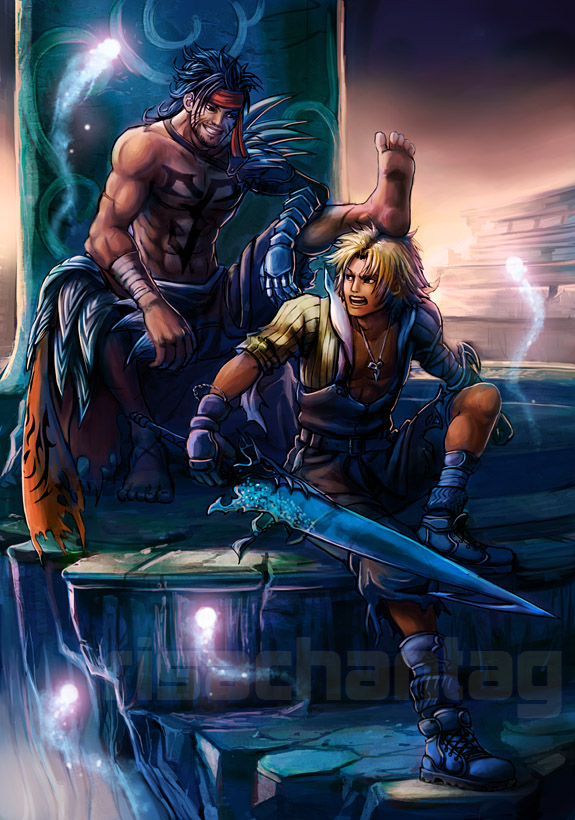 Tidus (Final Fantasy) Rule 34 Image