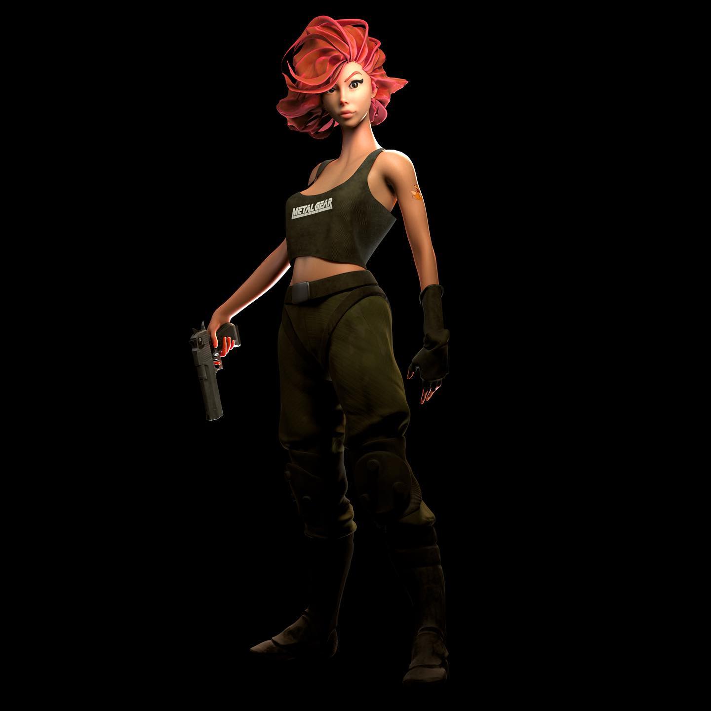 Meryl Silverburgh (Metal Gear) Rule 34 Image