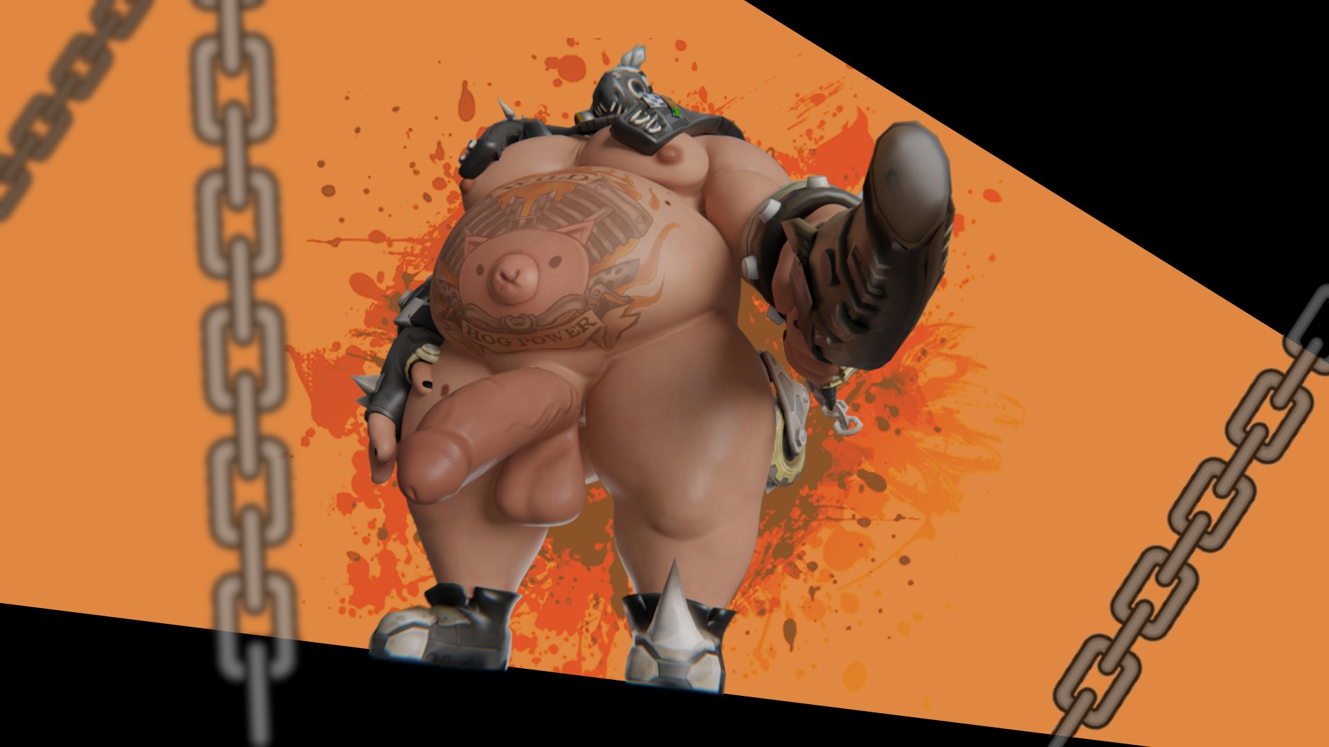 Roadhog (Overwatch) Rule 34 Image