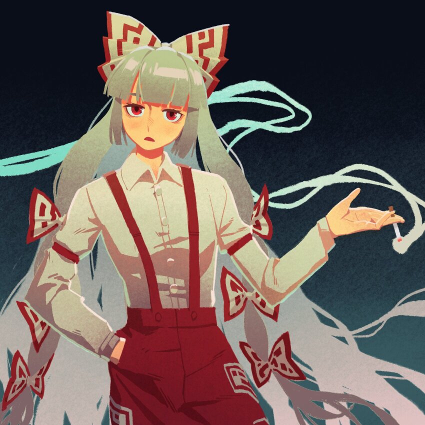 Fujiwara No Mokou (Touhou) Rule 34 Image