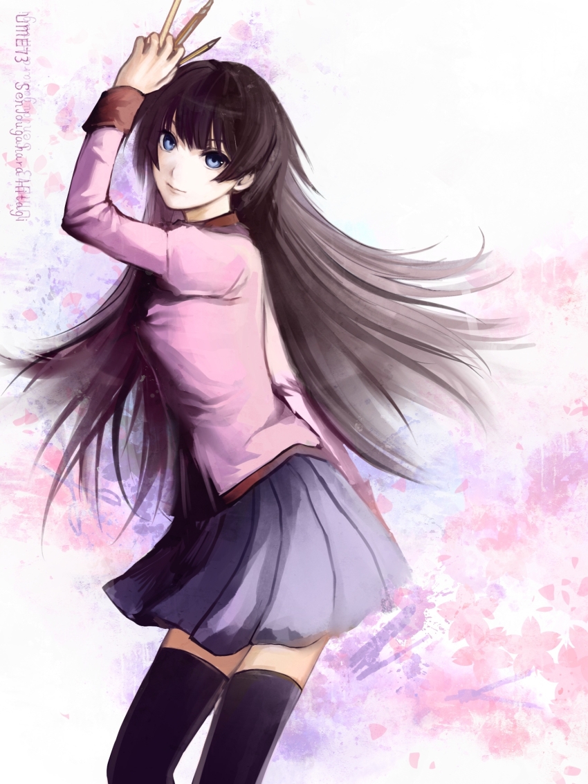 Senjougahara Hitagi (Bakemonogatari) Rule 34 Image