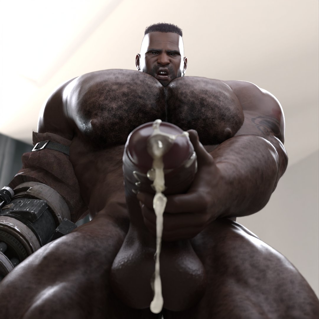 Barret Wallace (Final Fantasy) Rule 34 Image
