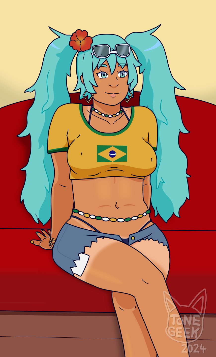 Brazilian Miku (Vocaloid) Rule 34 Image