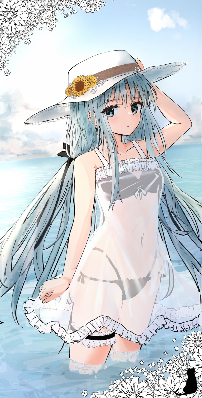 Himawari No Kyoukai To Nagai Natsuyasumi Rule 34 Image