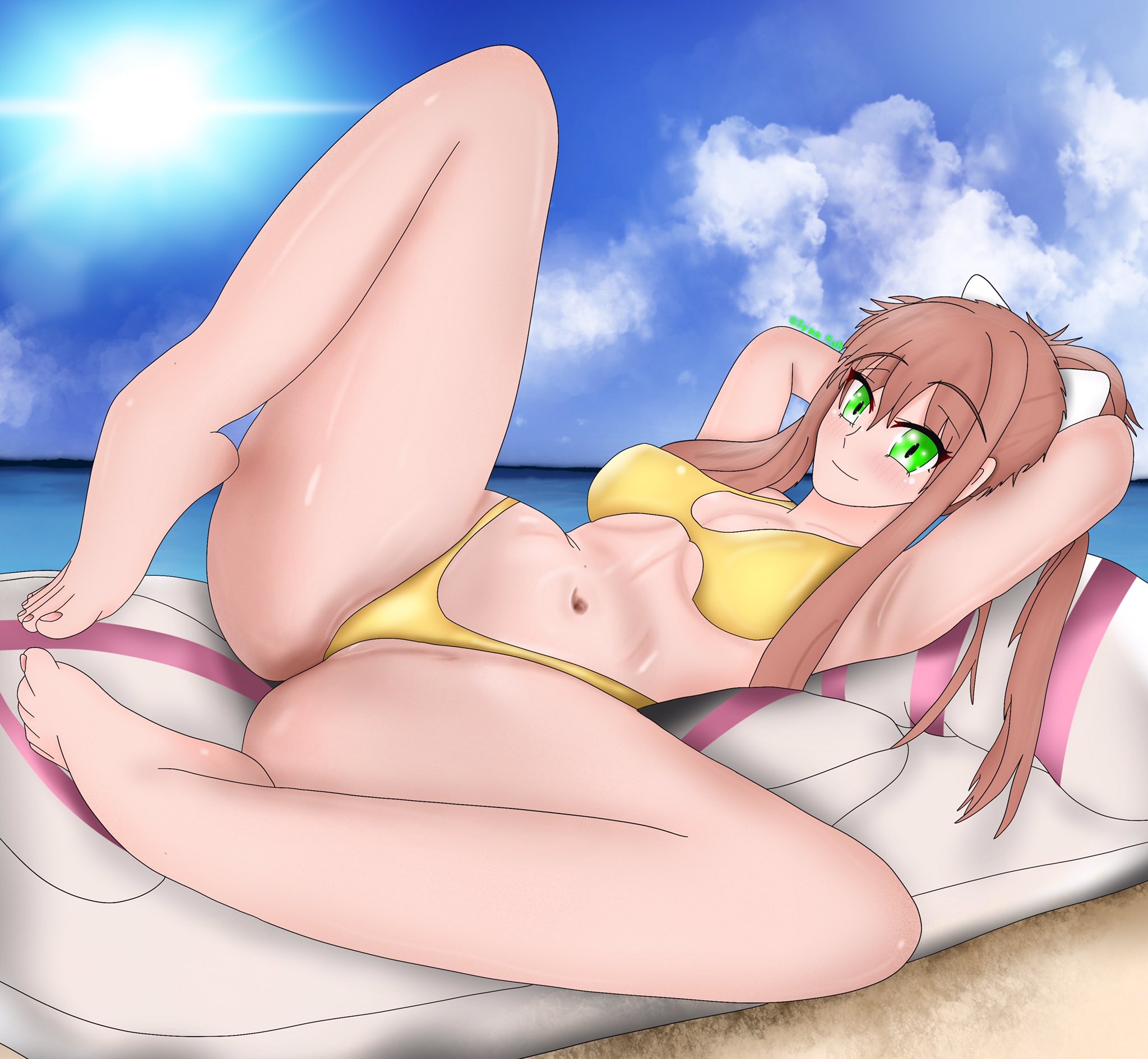 Monika (Doki Doki Literature Club) Rule 34 Image