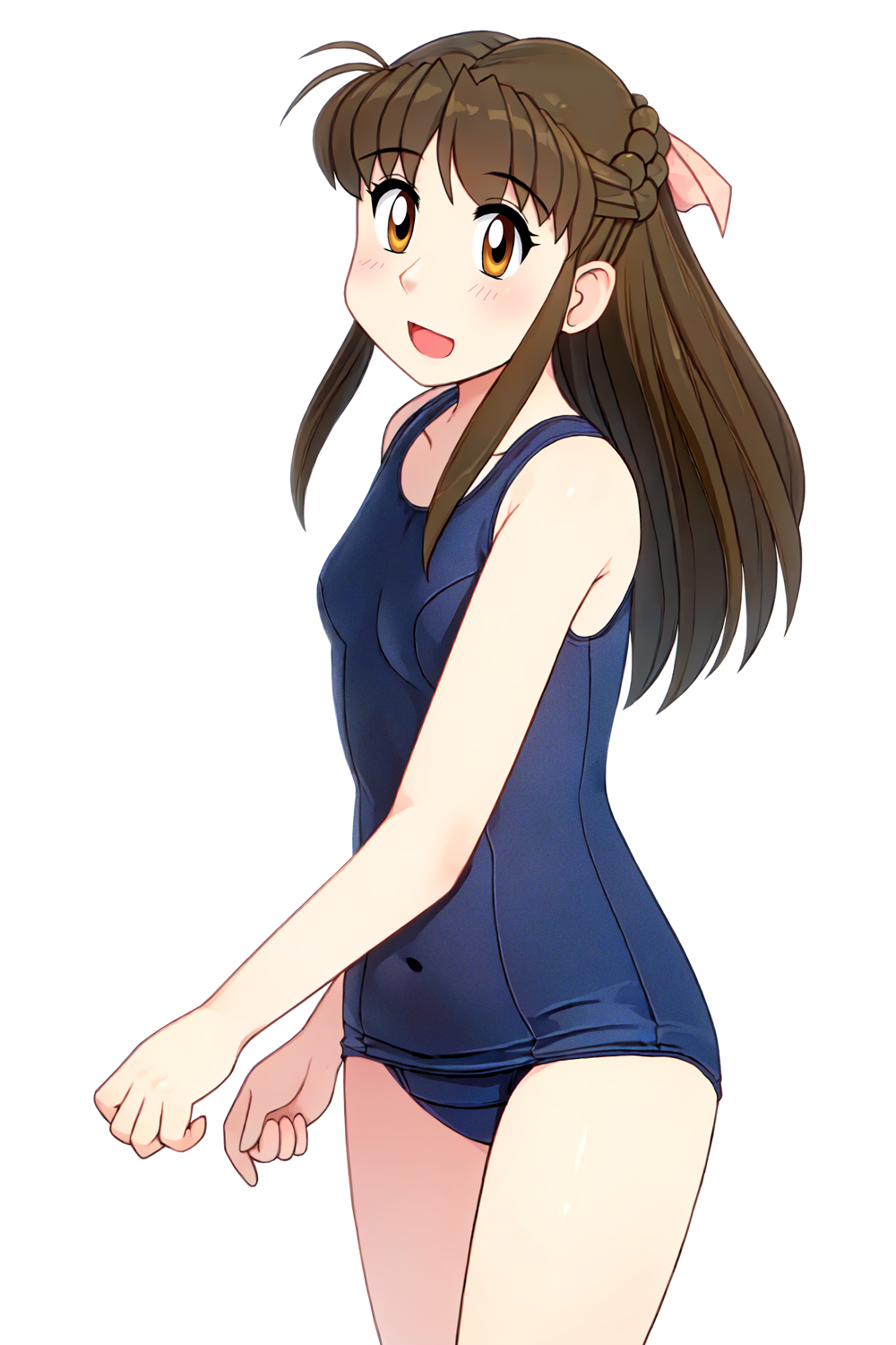 Blue One-Piece Swimsuit Rule 34 Image