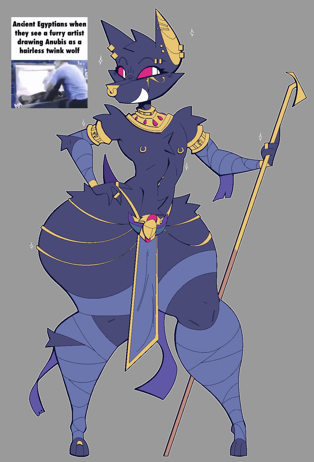 Anubis (Egyptian Mythology) Rule 34 Image