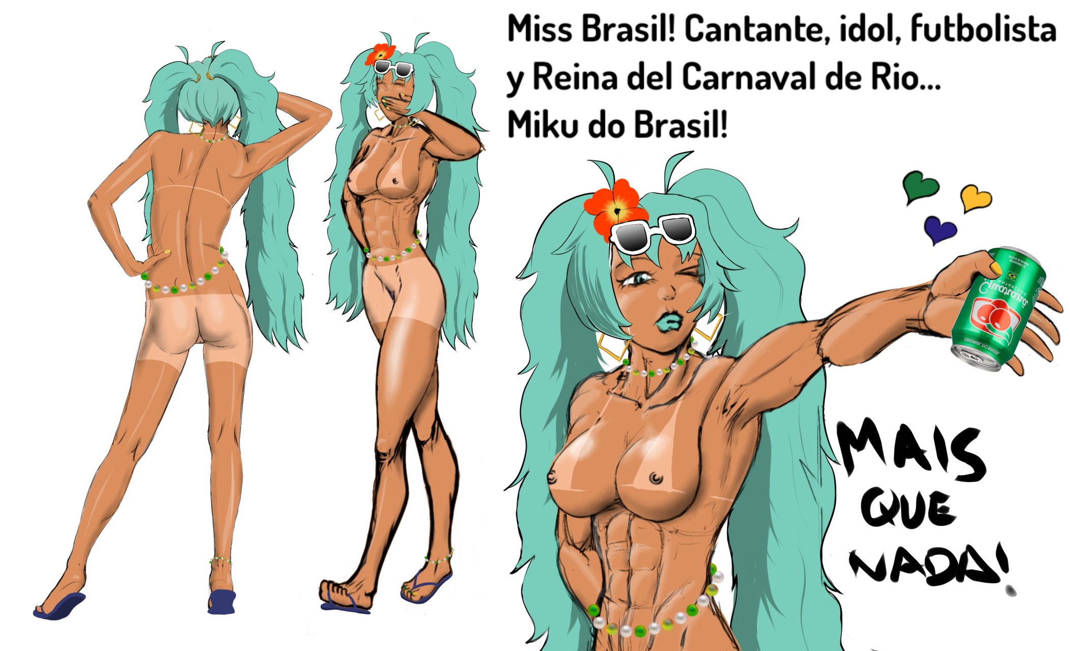 Brazilian Miku (Vocaloid) Rule 34 Image