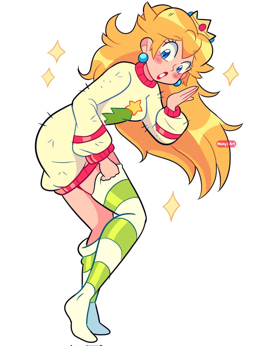 Princess Peach (Christmas) Rule 34 Image