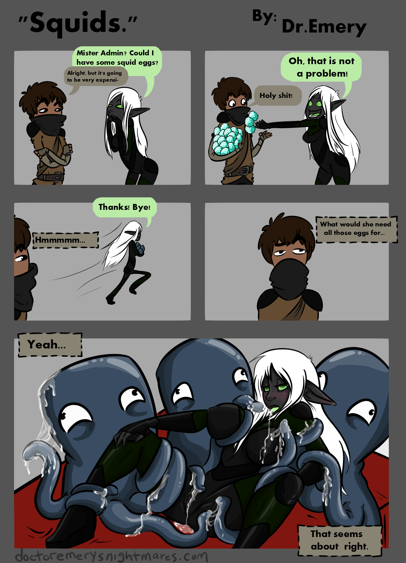 Squid (Minecraft) Rule 34 Image