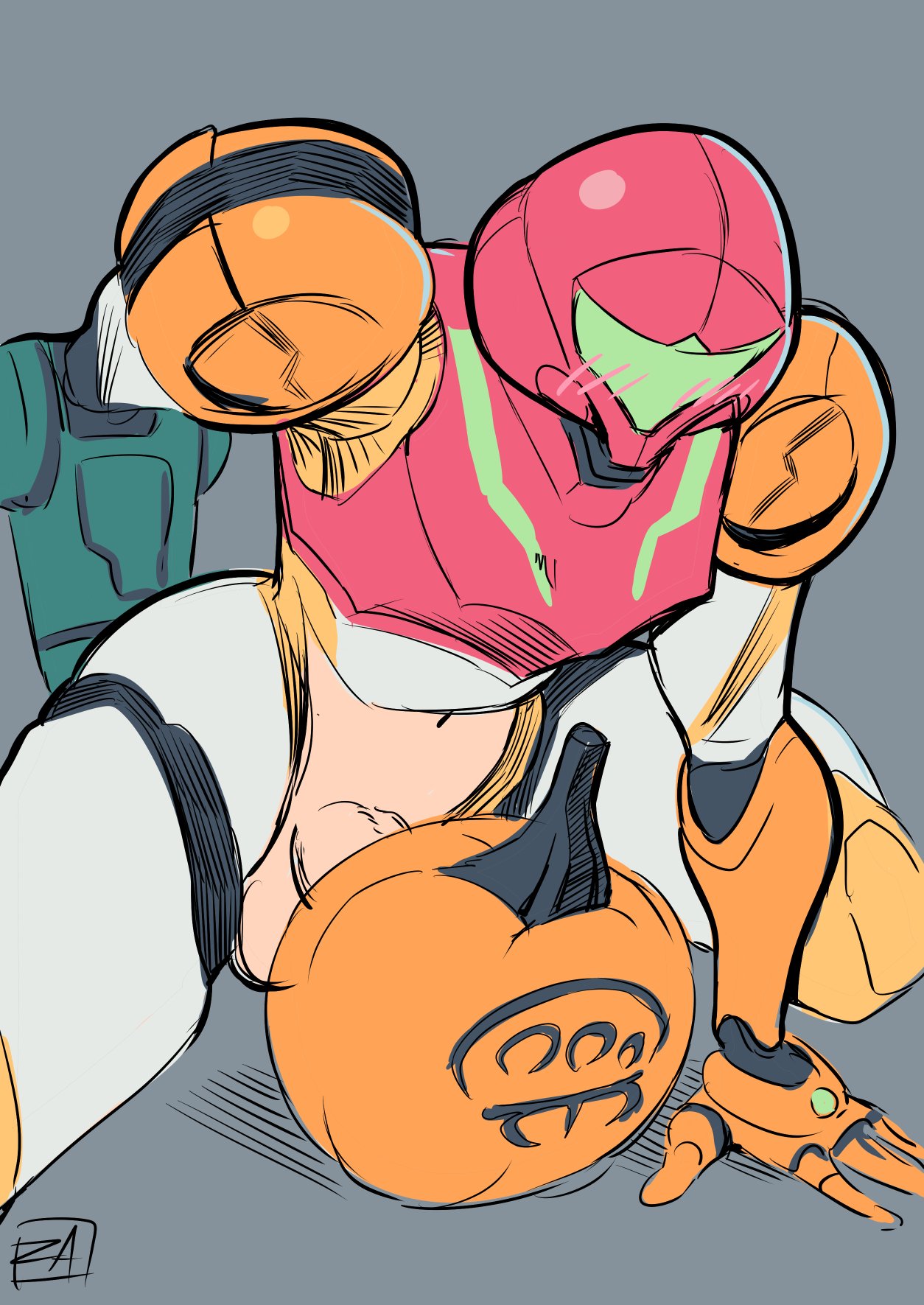 Armored Samus (Gocktober) Rule 34 Image