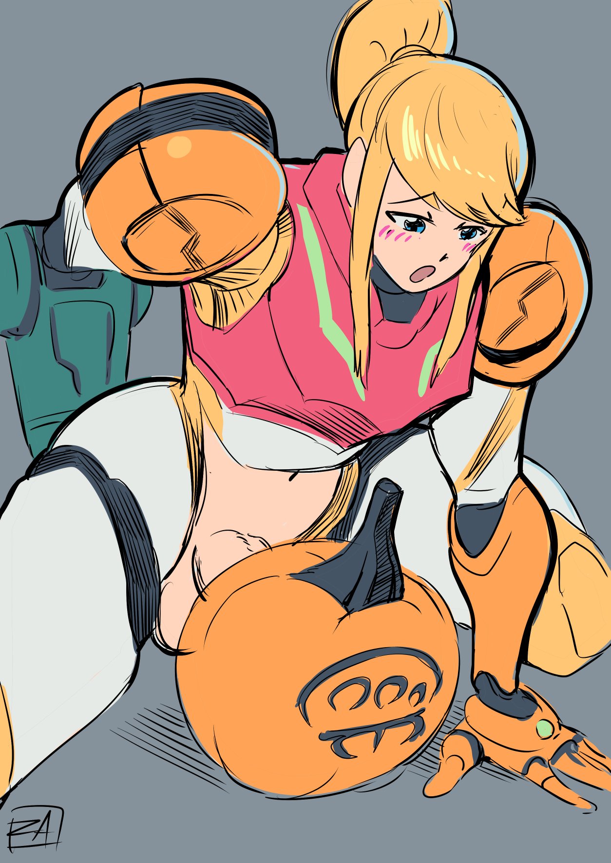 Armored Samus (Gocktober) Rule 34 Image