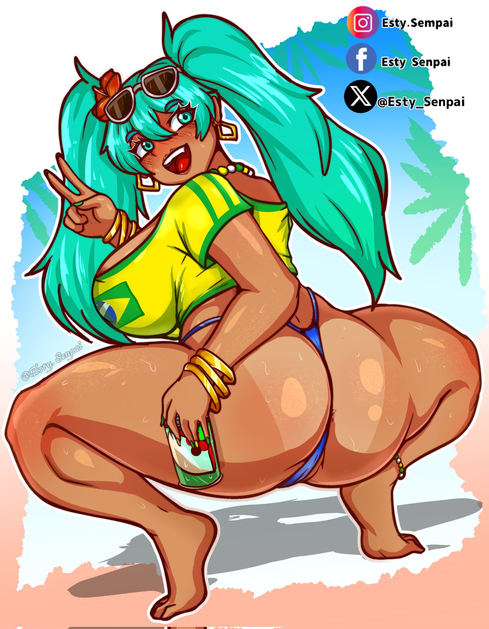 Brazilian Miku (Vocaloid) Rule 34 Image