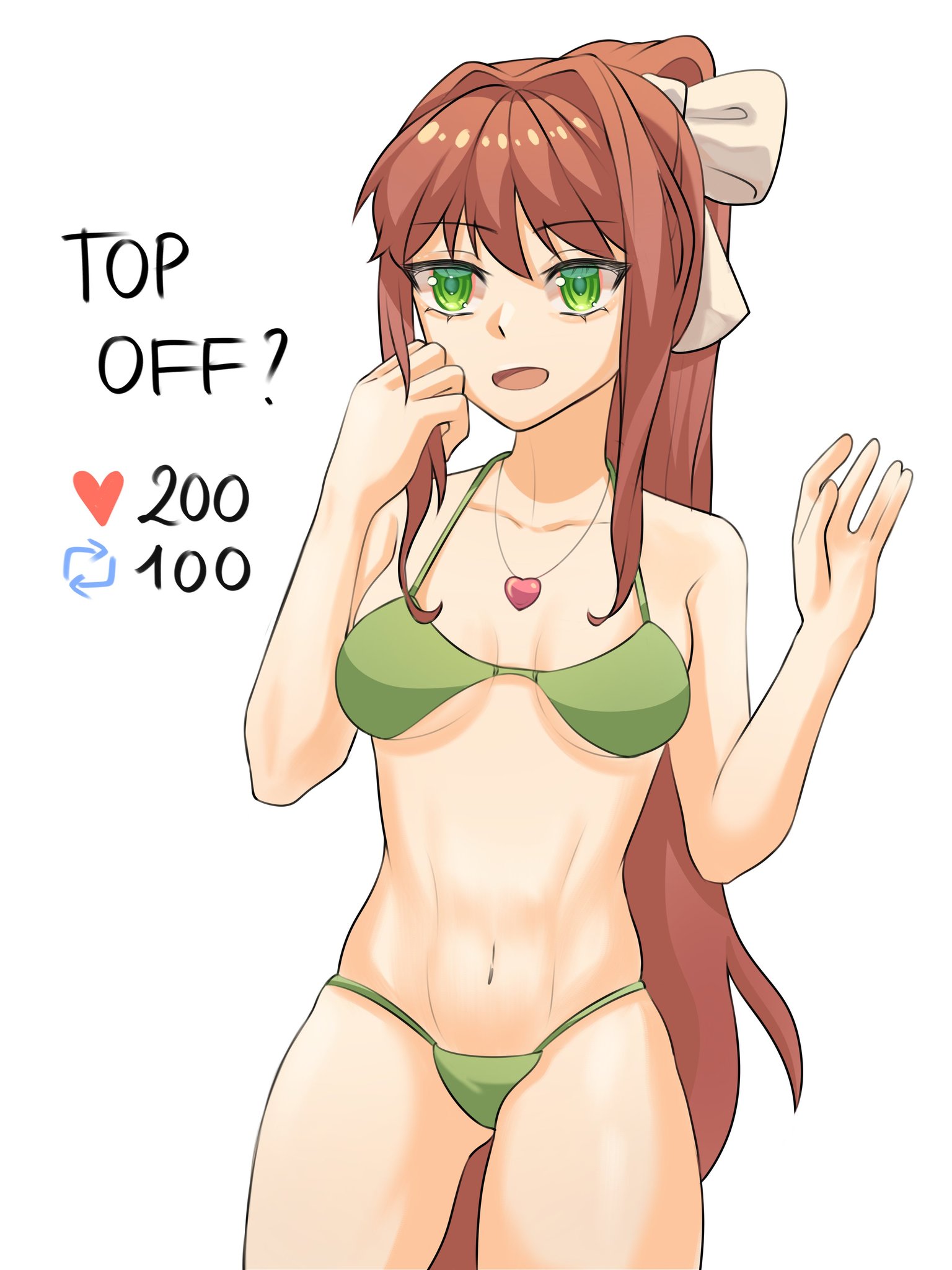 Monika (Doki Doki Literature Club) Rule 34 Image