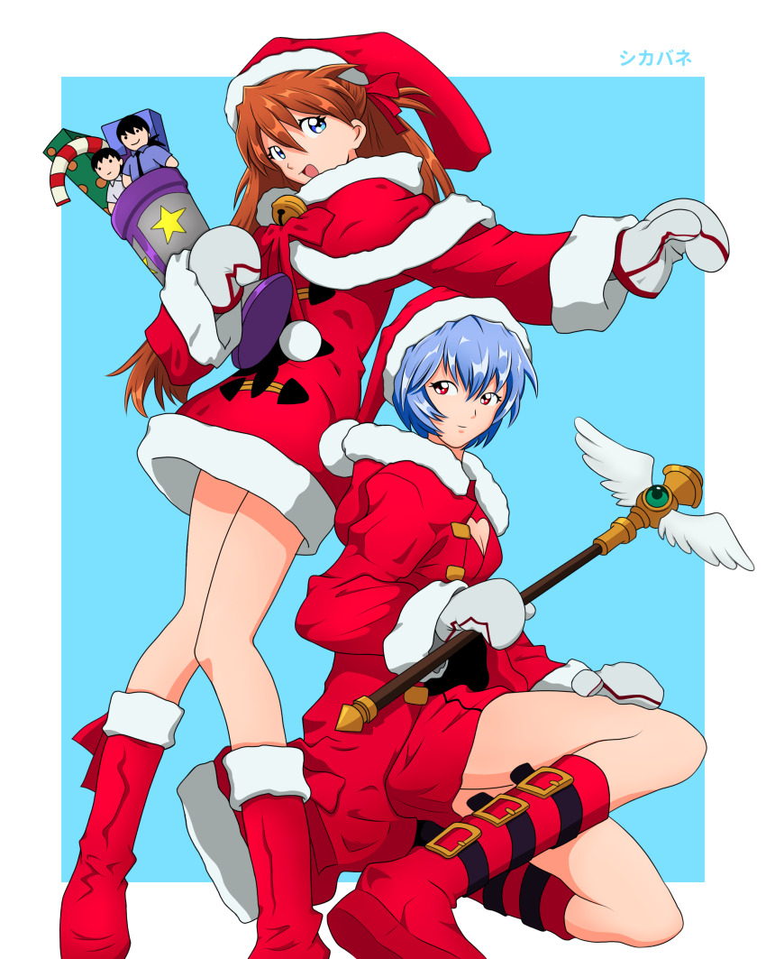 Ayanami Rei (Christmas) Rule 34 Image