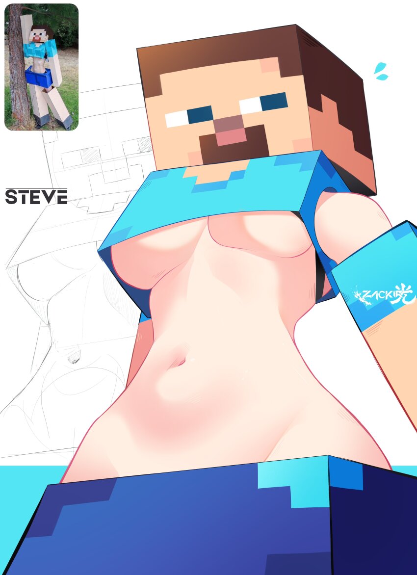 Steve (Minecraft) Rule 34 Image
