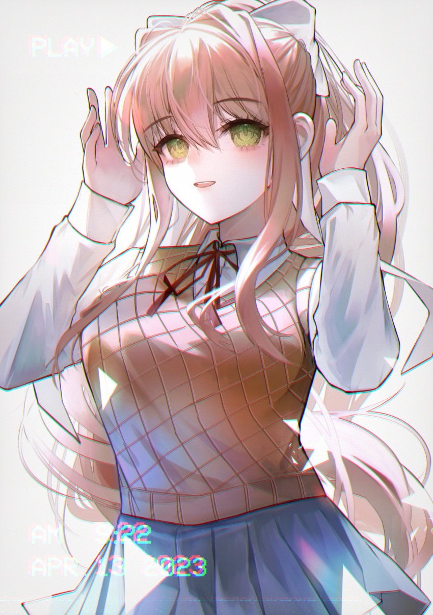 Monika (Doki Doki Literature Club) Rule 34 Image