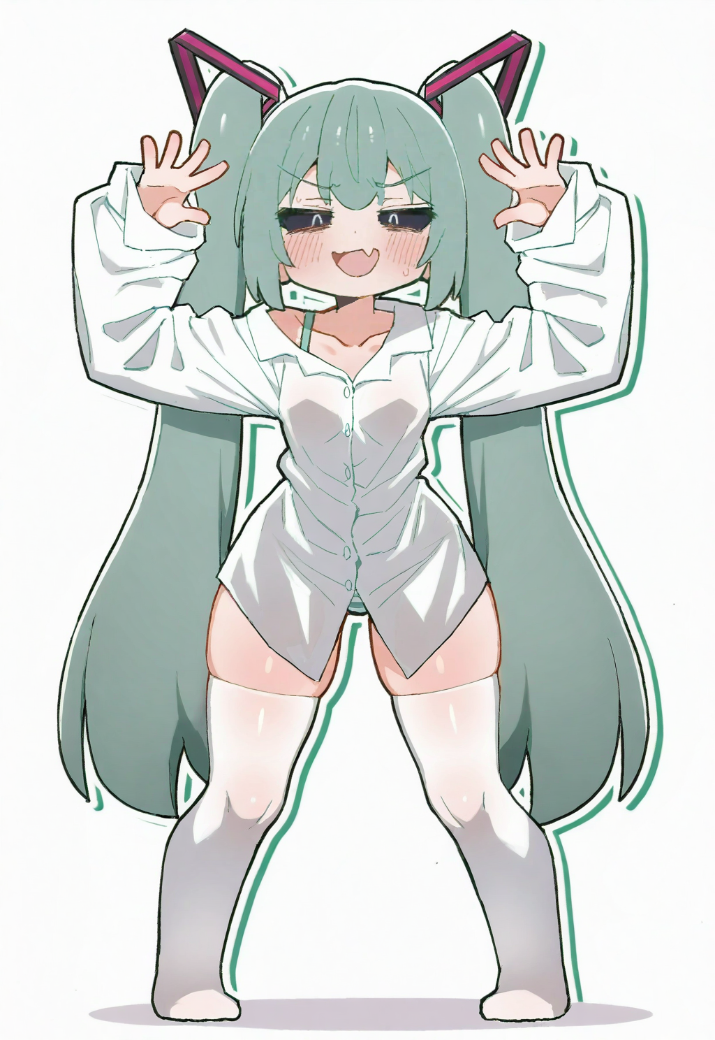Hatsune Miku (Mimukauwa Nice Try (Vocaloid)) Rule 34 Image