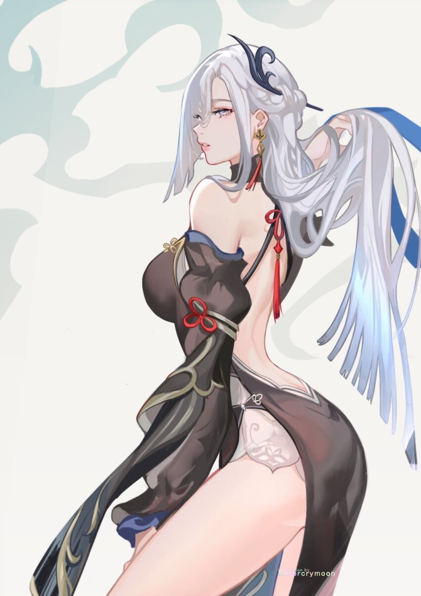 Shenhe (Frostflower Dew) (Genshin Impact) Rule 34 Image